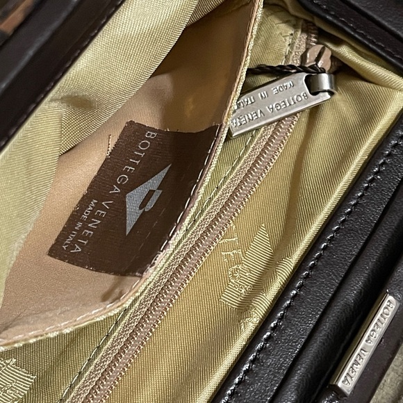 New Auth Bottega Veneta mini Brown Leopard 🐆 Print top-handle clutch bag in Box - Picture 11 of 16